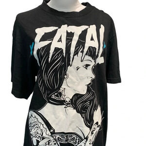 Fatal Clothing women's size medium black t-shirt